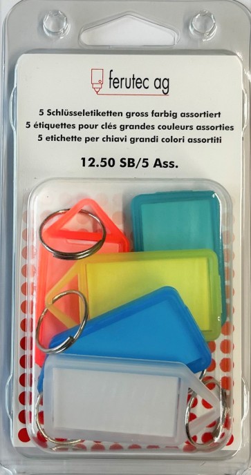 Klapp-Schlüsseletiketten gross Selbstbedienung 12.50