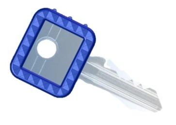 Schlüsselkennringe eckig 16.100