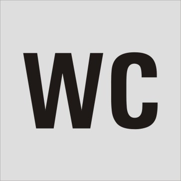 WC Aluminiumschild 17103-E