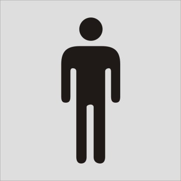 WC Herren Aluminiumschild 17137-E