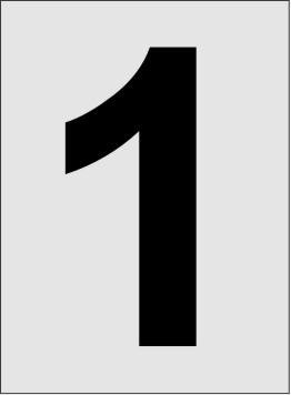 Nummer 1 Aluminiumschild 2230-1