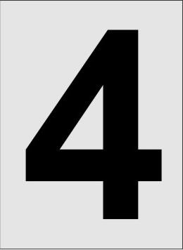 Nummer 4 Aluminiumschild 2230-4
