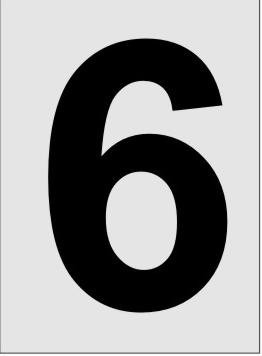 Nummer 6 Aluminiumschild 2230-6