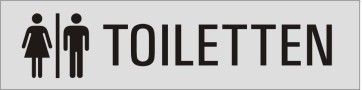 TOILETTEN Aluminiumschild 27060-E