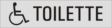 Rollstuhl TOILETTE Aluminiumschild 27061-E