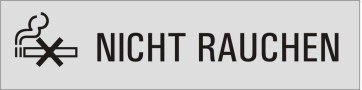 NICHT RAUCHEN Aluminiumschild 27064-E