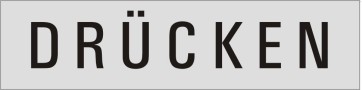 DRÜCKEN Aluminiumschild 27071-E