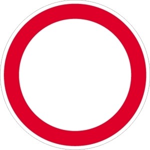 Verbotsschild Allgemeines Verbot