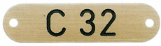 Türschild Messing Nr. 61798