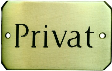 Türschild Messing Nr. 66820