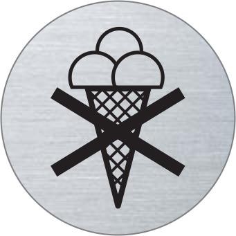 Essen verboten Edelstahlschild 7059