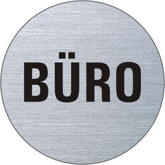 BÜRO Edelstahlschild 7082