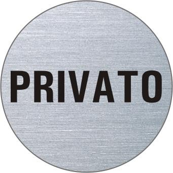 PRIVATO Edelstahlschild 7346
