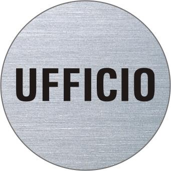 UFFICIO Edelstahlschild 7357