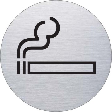 Rauchen erlaubt Edelstahlschild 7543