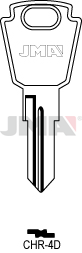 Schlüsselrohling - CHR-4D