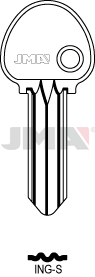 Schlüsselrohling - ING-S