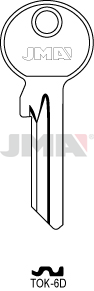 Schlüsselrohling - TOK-6D