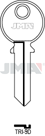Schlüsselrohling - TRI-9D