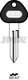 Schlüsselrohling-Plastikkopf - DAT-6.P