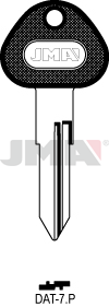 Schlüsselrohling-Plastikkopf - DAT-7.P
