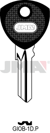 Schlüsselrohling-Plastikkopf - GIOB-1D.P