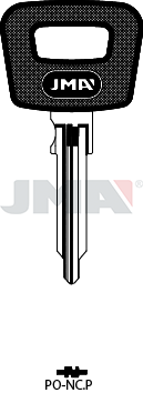 Schlüsselrohling-Plastikkopf - PO-NC.P