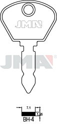 Schlüsselrohling - BH-4