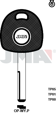 Transponder-Schlüsselrohling - TP00OP-WY.P