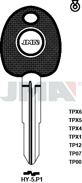 Transponder-Schlüsselrohling - TP00HY-5.P1