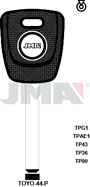 Transponder-Schlüsselrohling - TP00TOYO-44.P