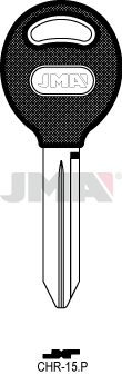Schlüsselrohling-Plastikkopf - CHR-15.P