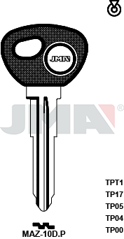 Transponder-Schlüsselrohling - TP00MAZ-10D.P