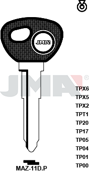 Transponder-Schlüsselrohling - TP00MAZ-11D.P