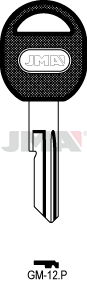 Schlüsselrohling-Plastikkopf - GM-12.P