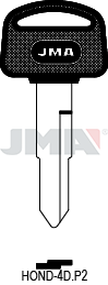 Schlüsselrohling-Plastikkopf - HOND-4D.P2