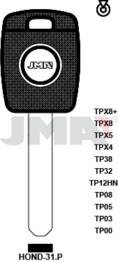 Transponder-Schlüsselrohling - TP00HOND-31.P