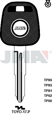 Transponder-Schlüsselrohling - TP00TOYO-17.P