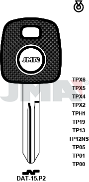 Transponder-Schlüsselrohling - TP00DAT-15.P2