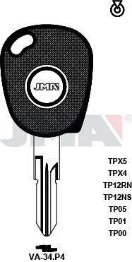 Transponder-Schlüsselrohling - TP00VA-34.P4