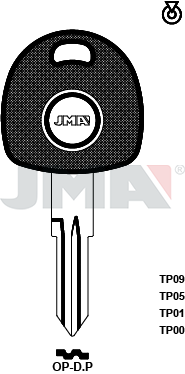 Transponder-Schlüsselrohling - TP00OP-D.P