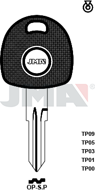 Transponder-Schlüsselrohling - TP00OP-S.P