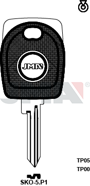 Transponder-Schlüsselrohling - TP00SKO-5.P1