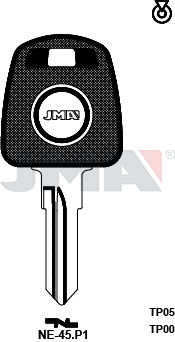 Transponder-Schlüsselrohling - TP00NE-45.P1