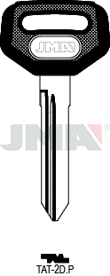 Schlüsselrohling-Plastikkopf - TAT-2D.P