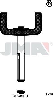 Transponder-Schlüsselrohling - TP00OP-WH.TL