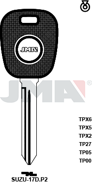 Transponder-Schlüsselrohling - TP00SUZU-17D.P2