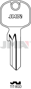 Schlüsselrohling - TIT-8GD