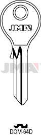 Schlüsselrohling - DOM-64D