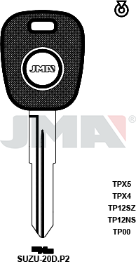 Transponder-Schlüsselrohling - TP00SUZU-20D.P2